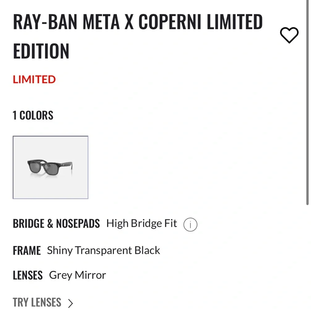 Meta Rayban x COPERNI smart sunglasses
